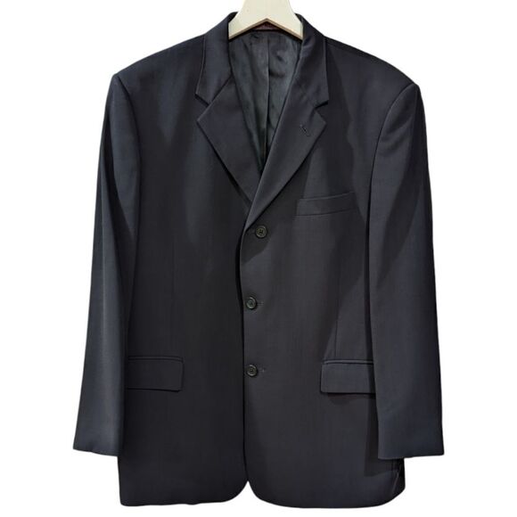 Ted Baker Endurance Mens 38R Navy 100% Wool Three Button Blazer - Picture 1 of 7